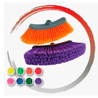 ESCOBA DE VINILO TIPO CEPILLO CURVA CHICA